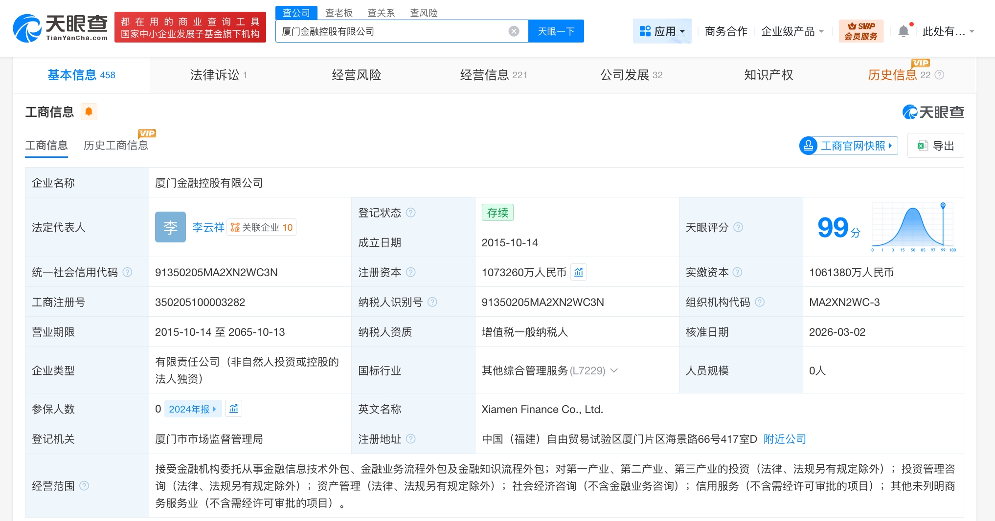 厦门金融控股公司增资至约107.3亿 聚焦金融知识流程外包新机遇